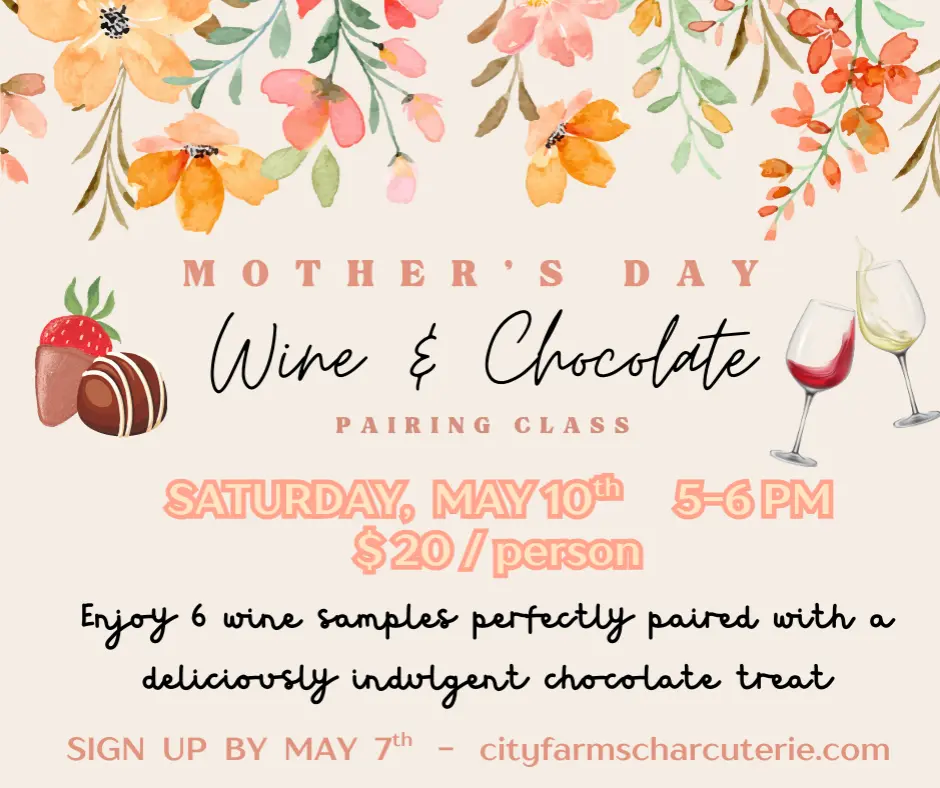 mothers day wine chocolate pairing class 1